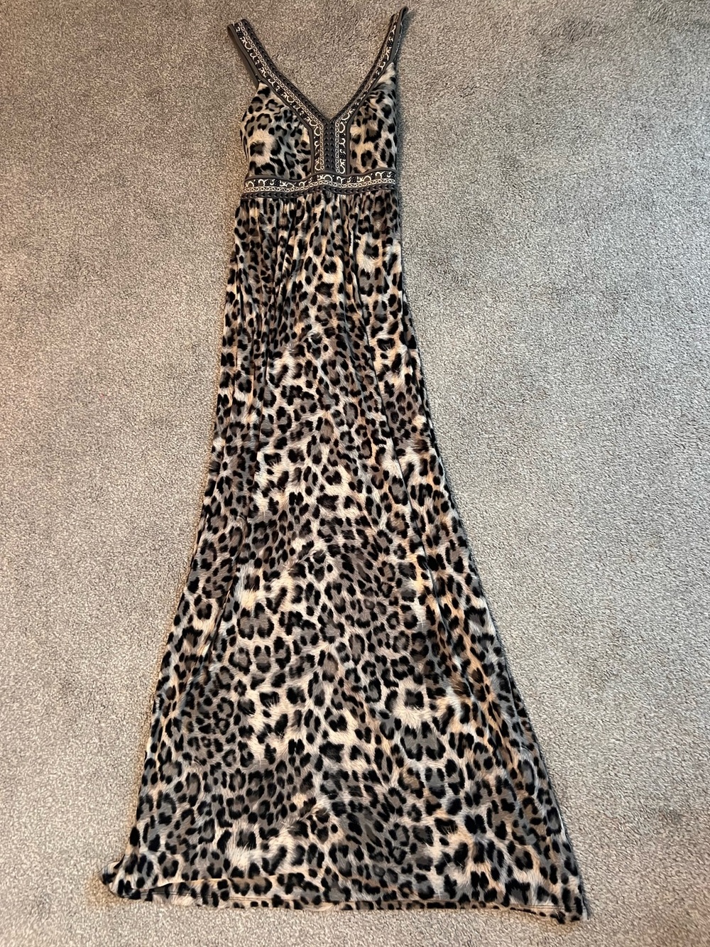 INC International Concepts leopard print stretch maxi size m 🐆